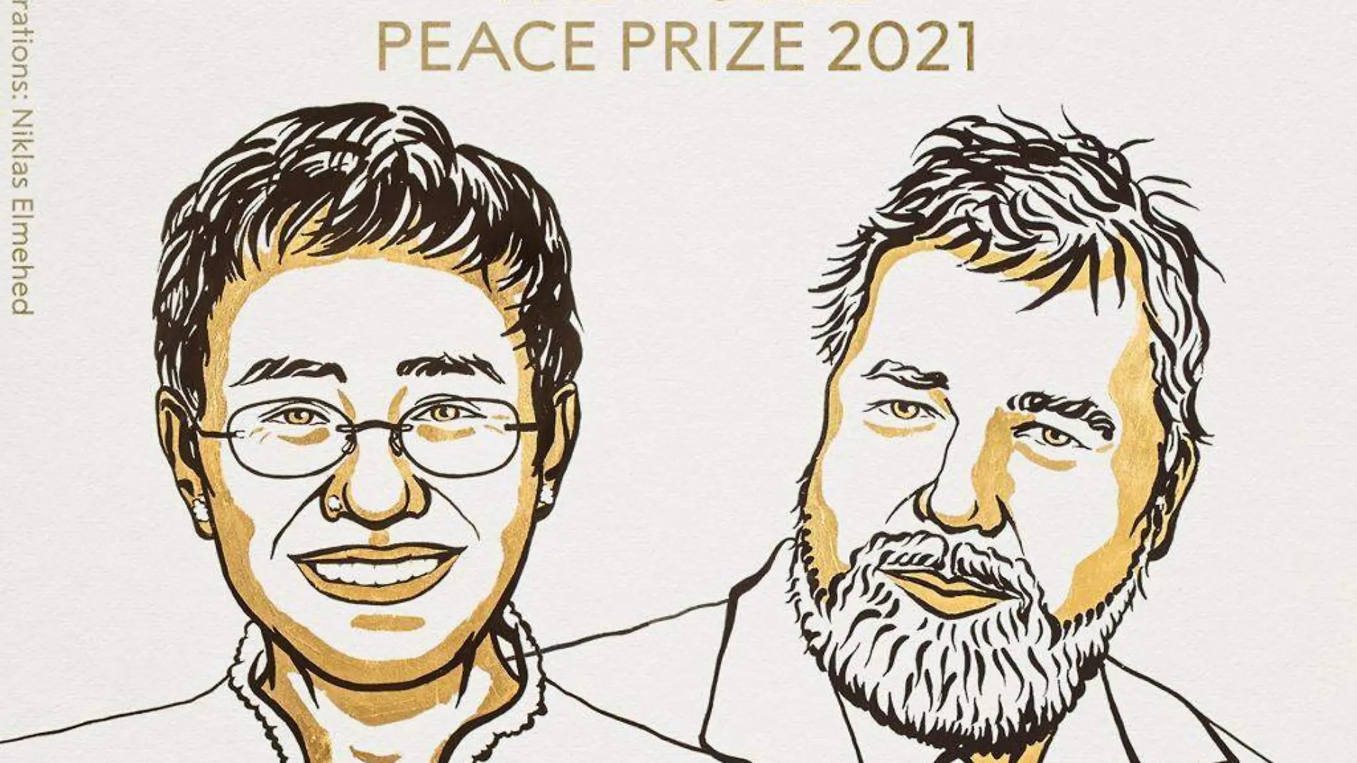 Otorgan el Nobel de la Paz 2021 a los periodistas Maria Ressa y Dimitri Muratov